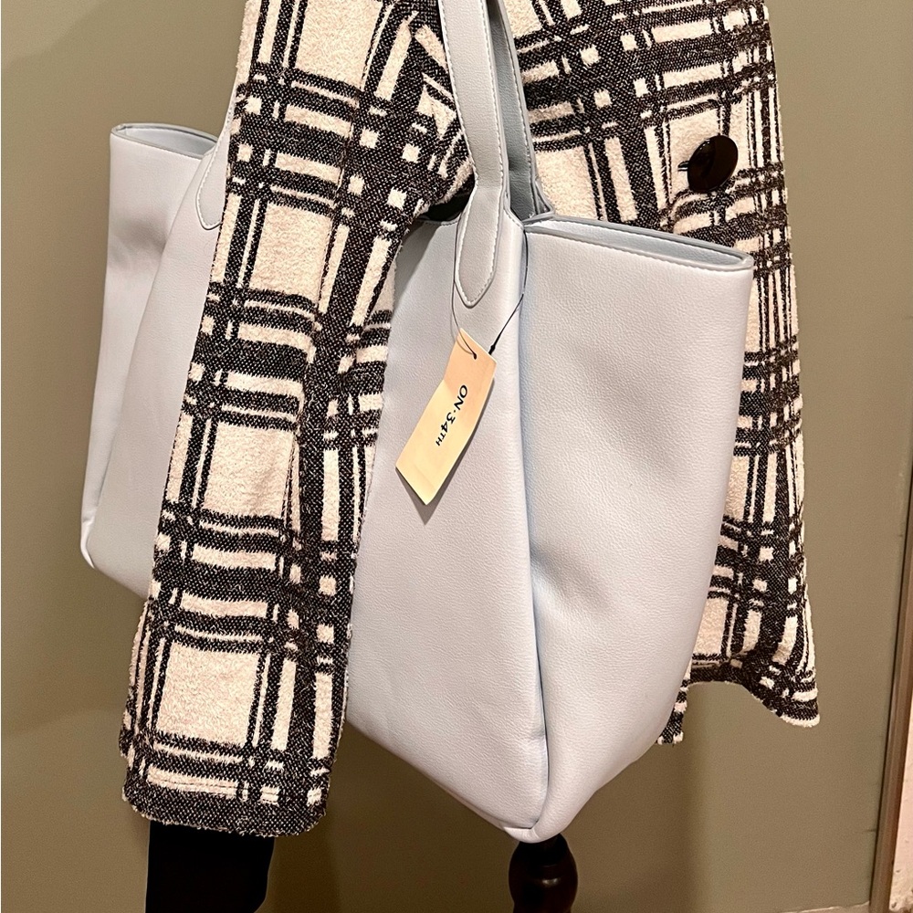 NWT On-34th Shoulder Tote-style Handbag Skyway Blue